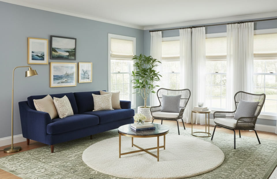 Идеальный дуэт: как жалюзи и шторы создают стильные комбинации