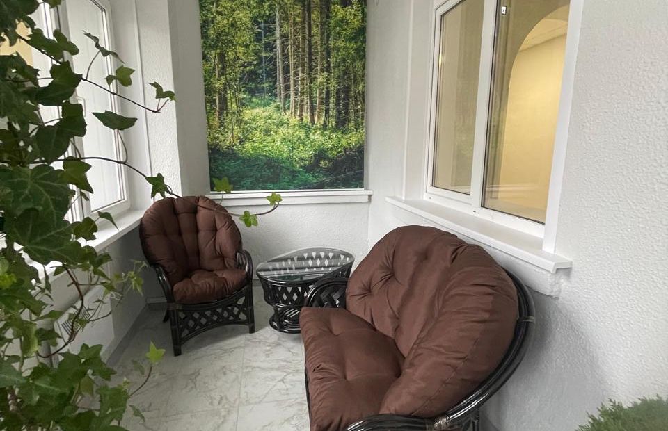 Рулонная штора с термопечатью Лес