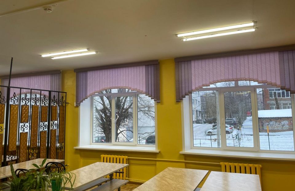 Вертикальные жалюзи для школы
